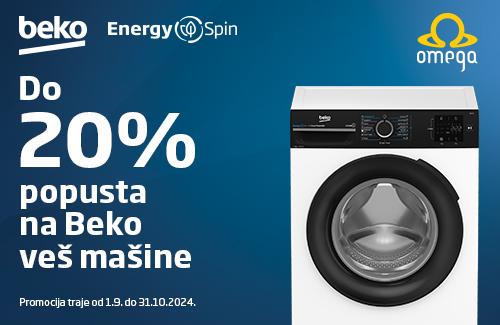 Iskoristite do 20% popusta na Beko veš mašine do 31.10.2024. – savršeno pranje i ušteda energije!