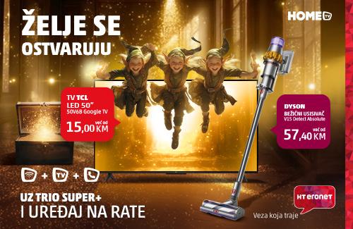 Želje se ostvaruju uz TRIO Super+ i uređaje na rate! Uljepšaj ove blagdane poklonom iz TRIO Super+ ponude